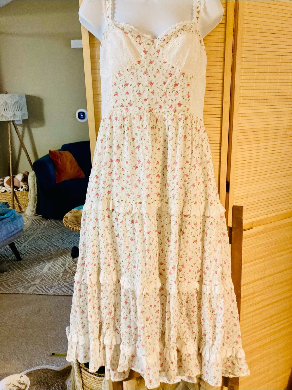 Altar'd State Maxi Dress with ruffles